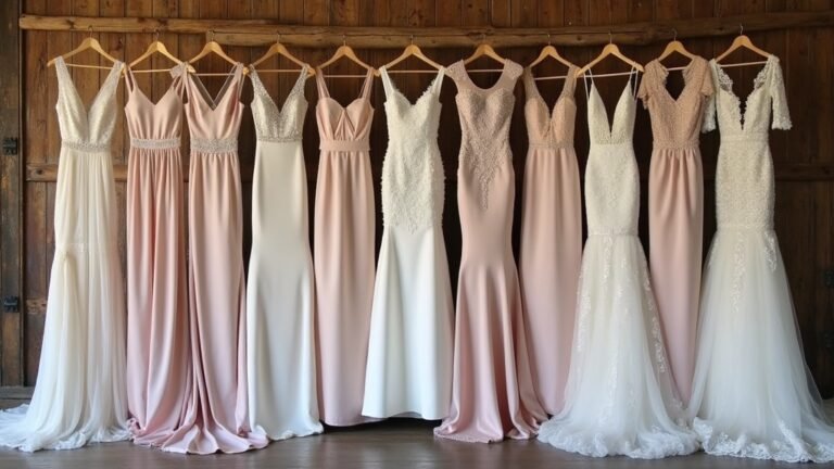 unique satin vintage gowns