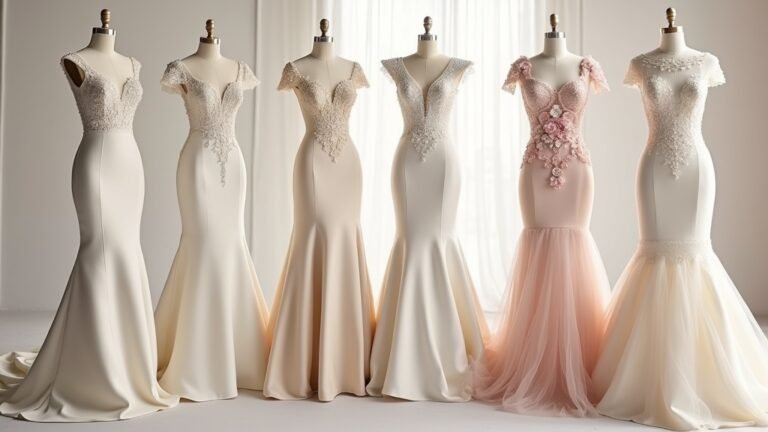 unique sleeve mermaid gowns
