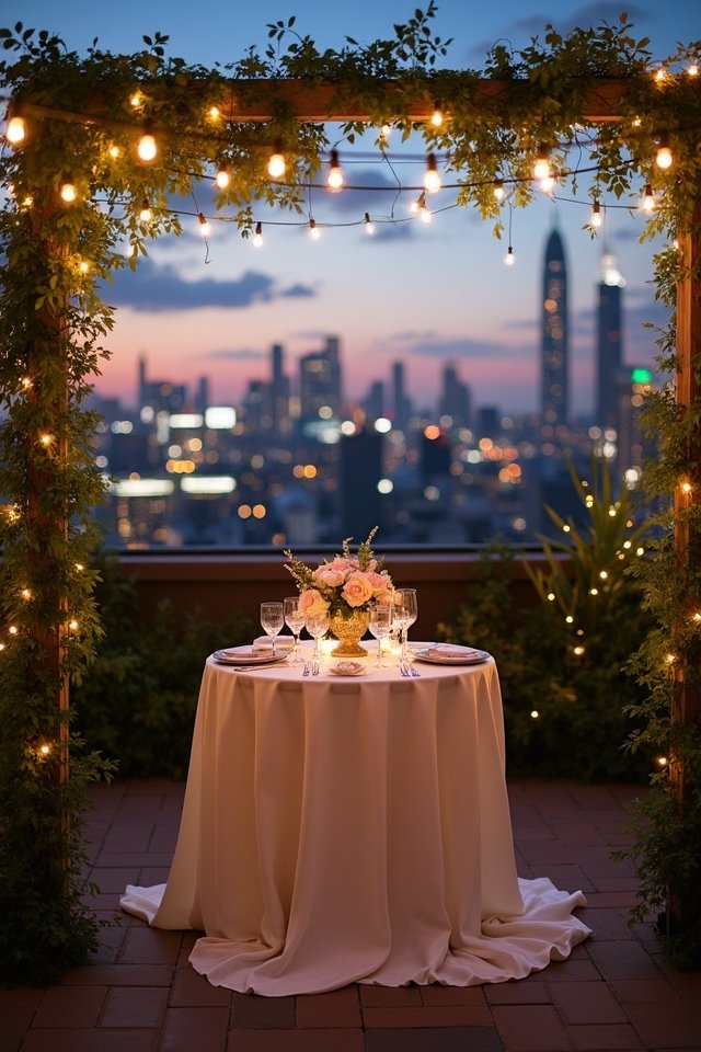 urban rooftop wedding magic