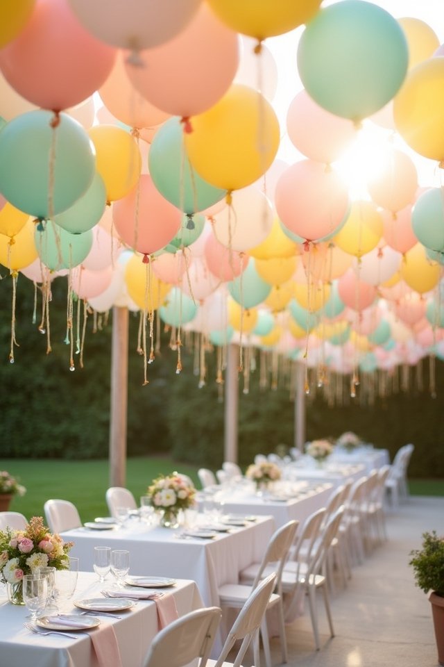 vibrant balloon wedding transformations