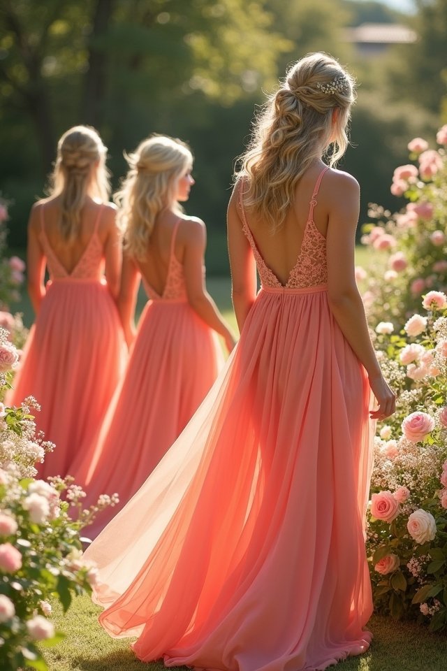 vibrant coral summer celebration