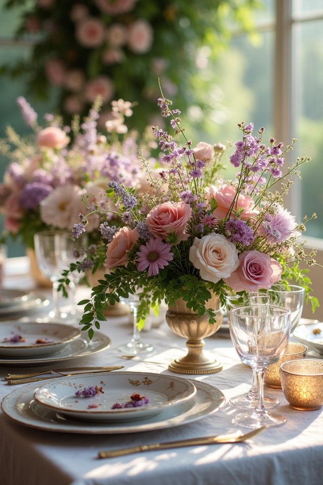 vibrant rustic wildflower arrangements