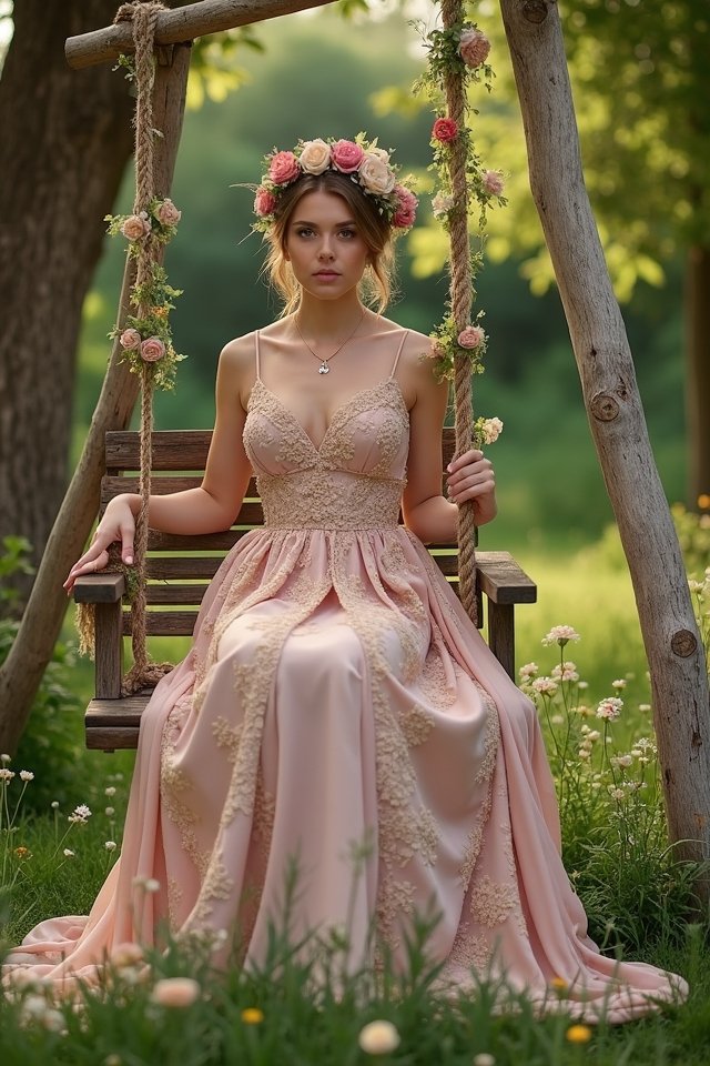 vintage floral gown elegance