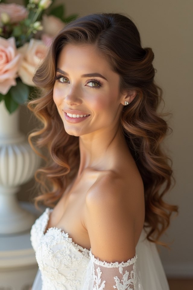 vintage glamour with curls