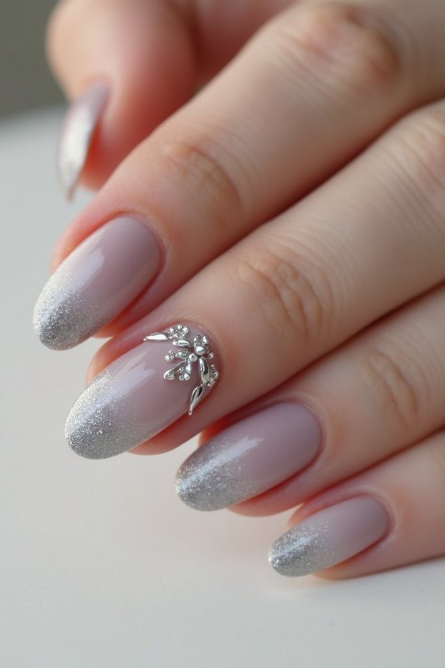 vintage mauve grey ombre