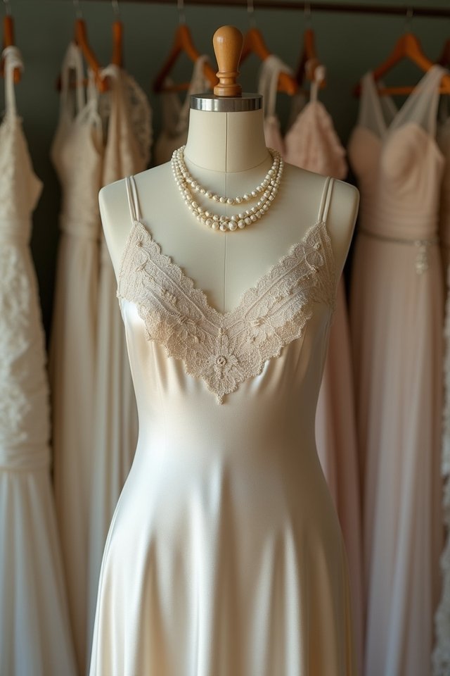 vintage satin slip dress