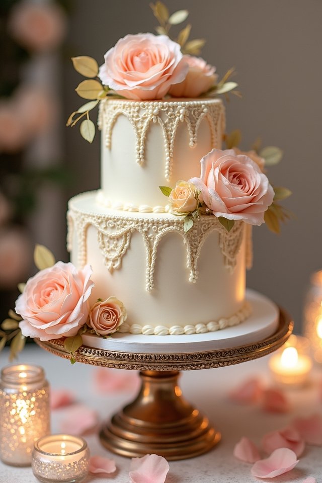 vintage wedding cake elegance