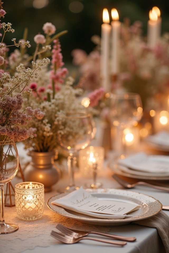 vintage wedding table elegance