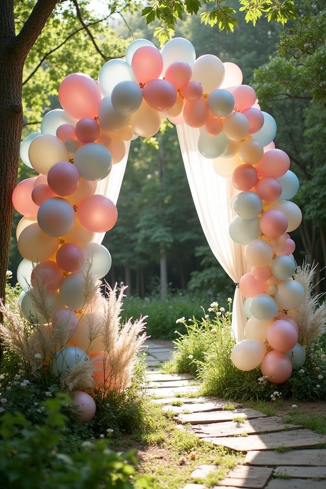whimsical balloon wedding decor