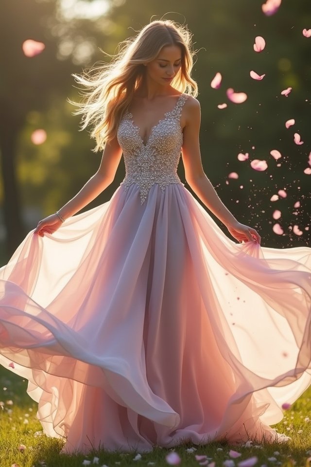 whimsical chiffon dress magic