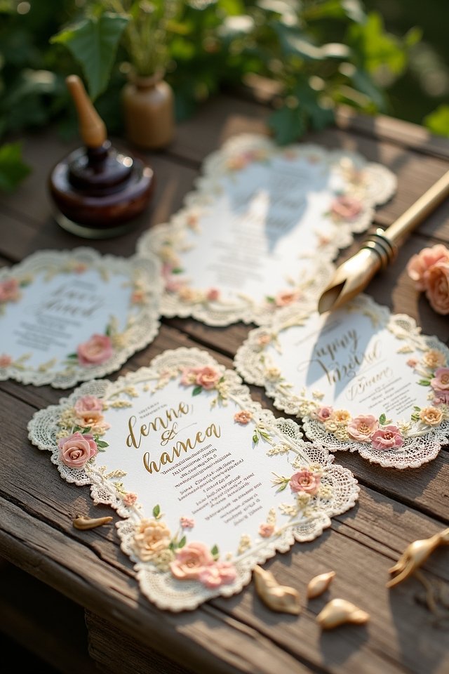 whimsical handwritten wedding invitations