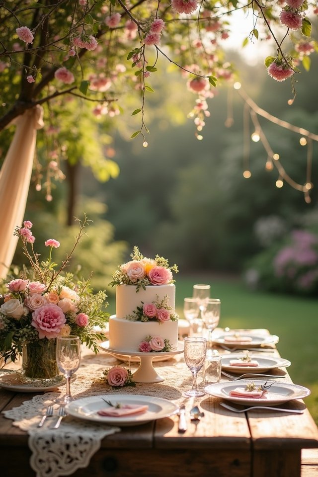 whimsical pastel garden wedding