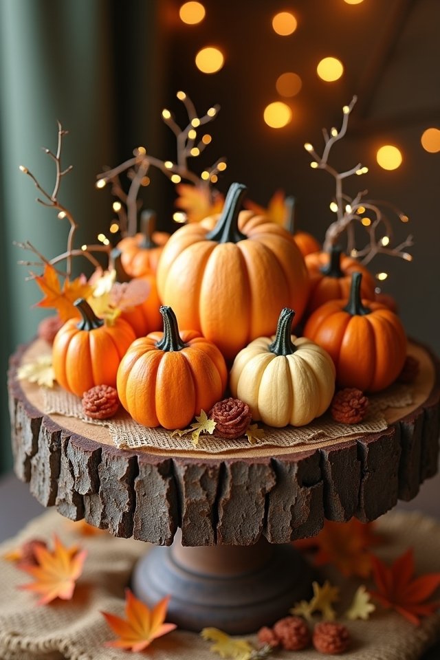 whimsical pumpkin cake decorations