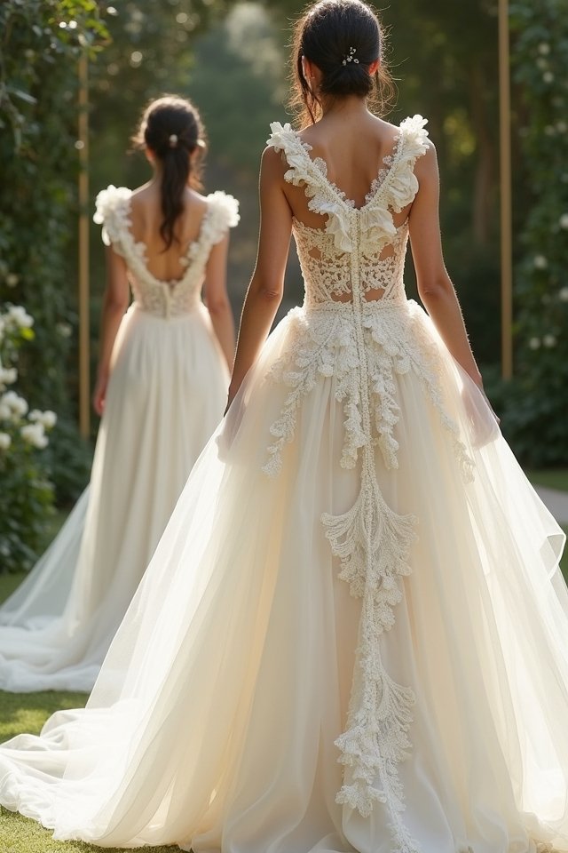 whimsical ruffled bridal gowns