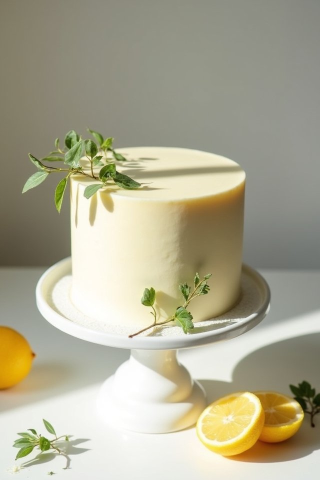 zesty herbal lemon cake