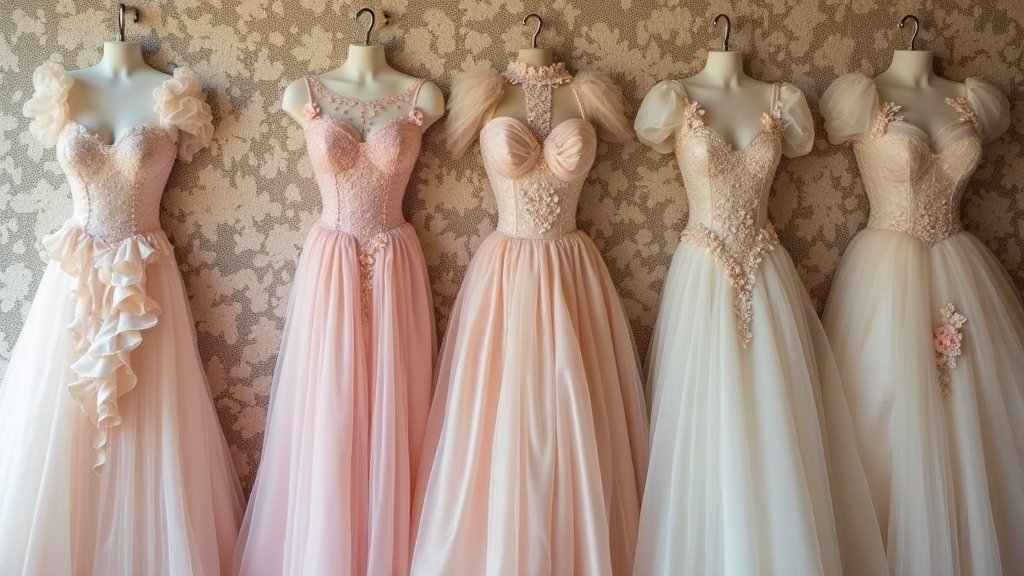 90s inspired wedding gowns