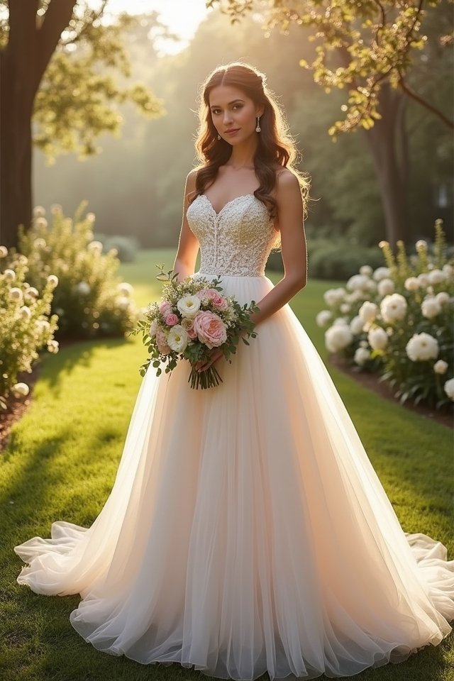 a line ballgown elegance awaits