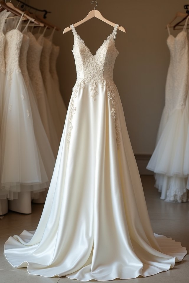 a line wedding dress elegance