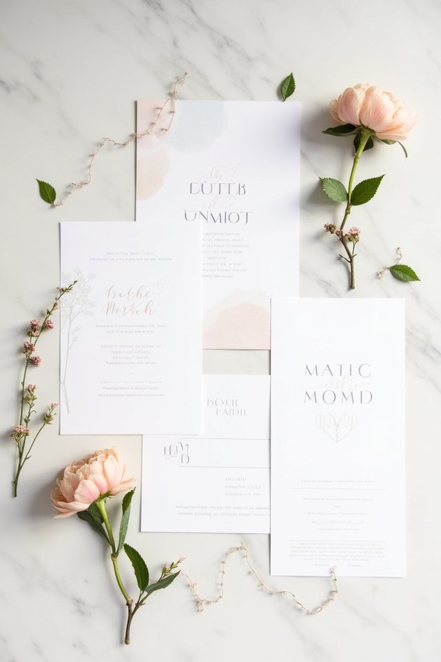 accent colors enhance invitations