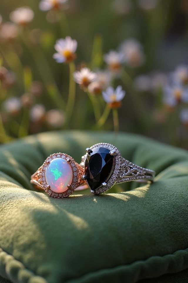 alternative gemstone engagement rings