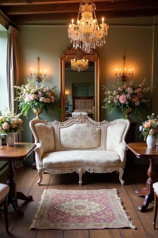 antique furniture enhances decor