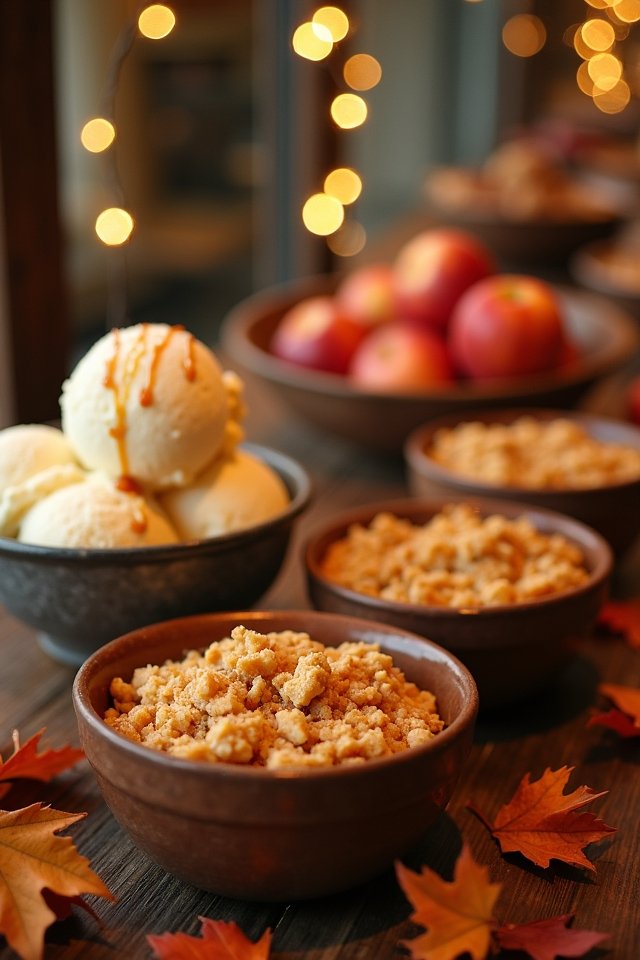 apple crisp ice cream delight