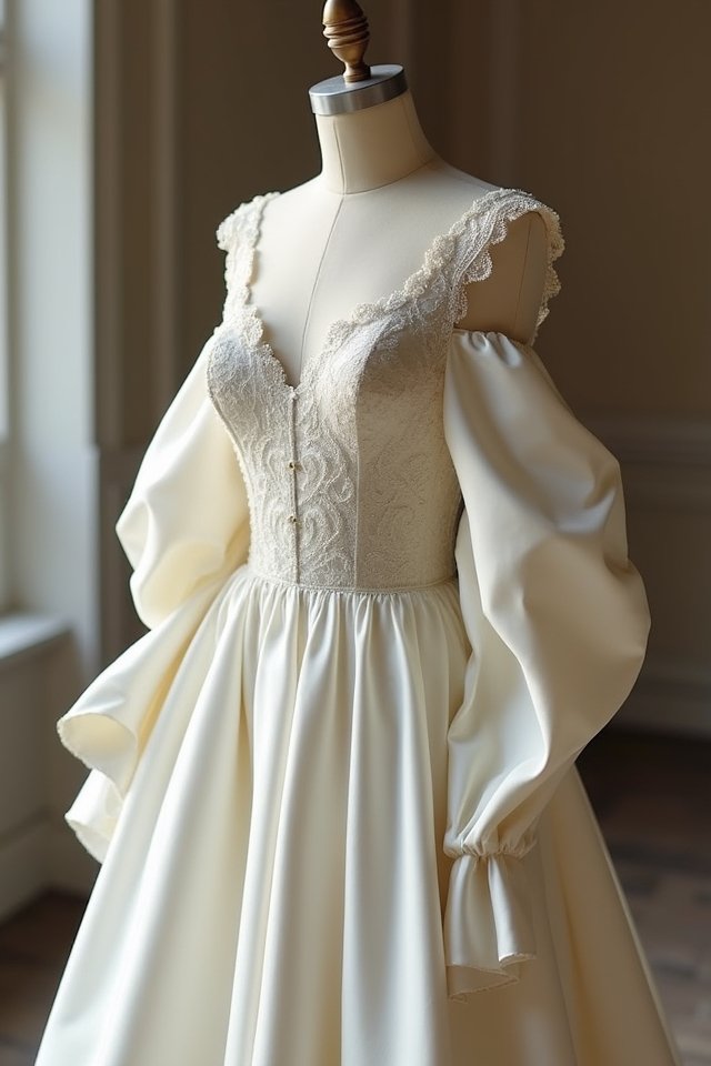 artisanal satin gown elegance