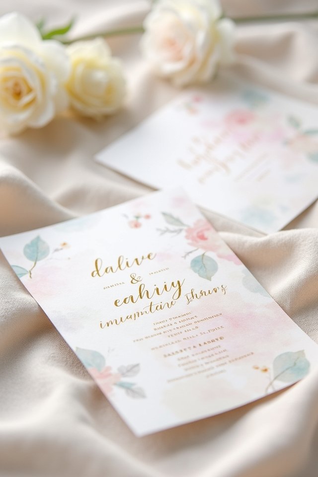 artistic digital wedding invitations