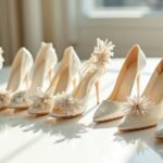 artistic sculptural wedding heels