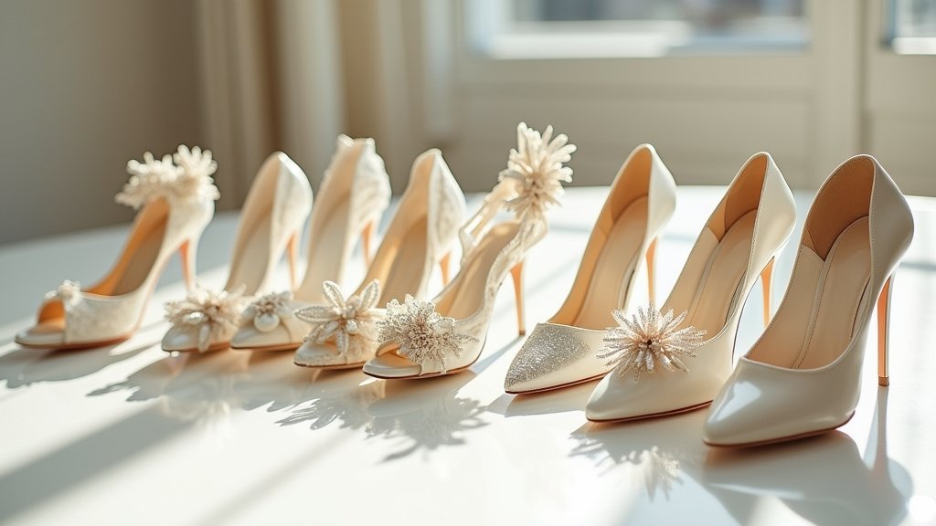 artistic sculptural wedding heels