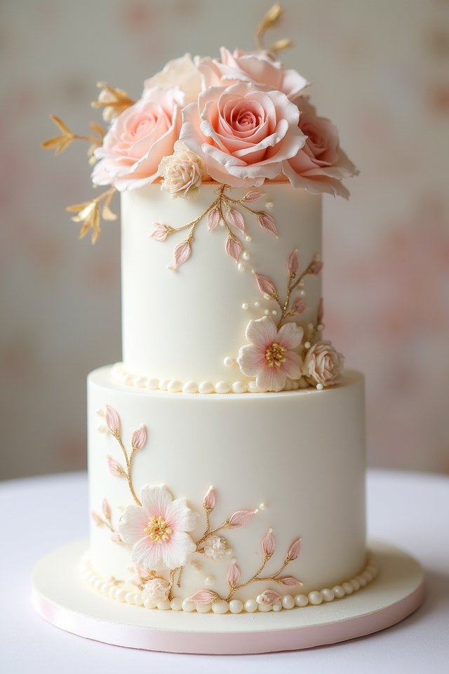 artistic wedding cake decorations