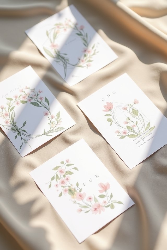 artistic wedding invitation designs