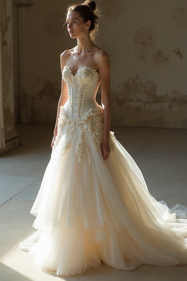 asymmetrical bridal elegance redefined