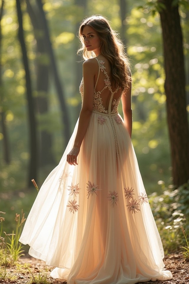 asymmetrical bridal gown elegance