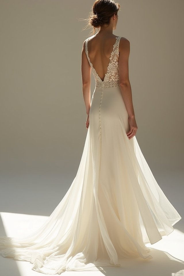 asymmetrical wedding dress elegance
