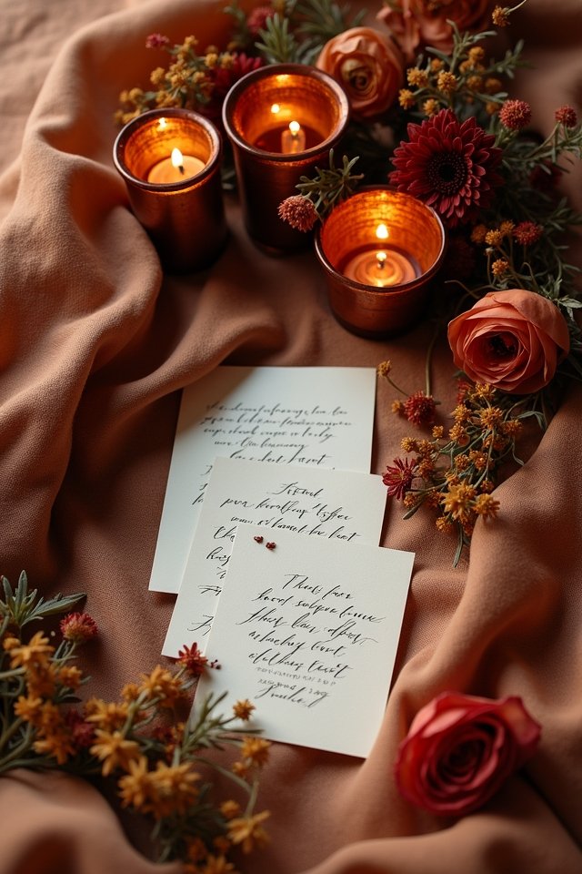 autumn floral wedding arrangements