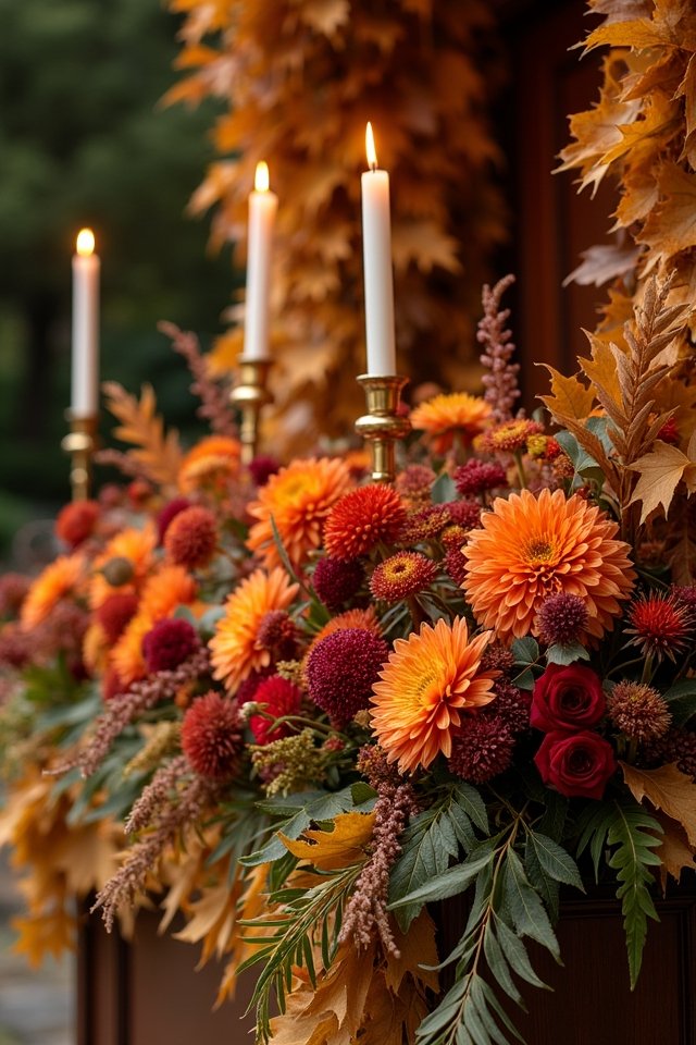 autumn foliage wedding elegance