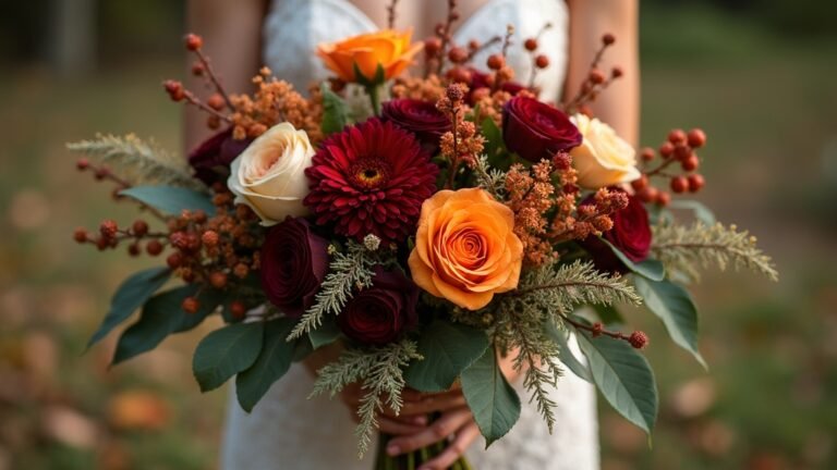 autumn inspired bridal bouquets