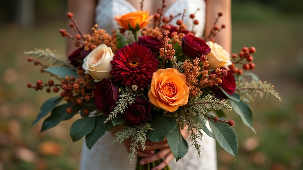 autumn inspired bridal bouquets