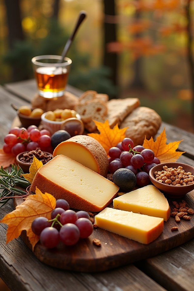 autumn inspired cheese and meats