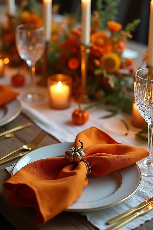 autumn inspired elegant table settings