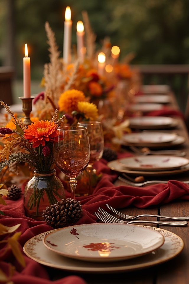 autumn inspired natural table decor