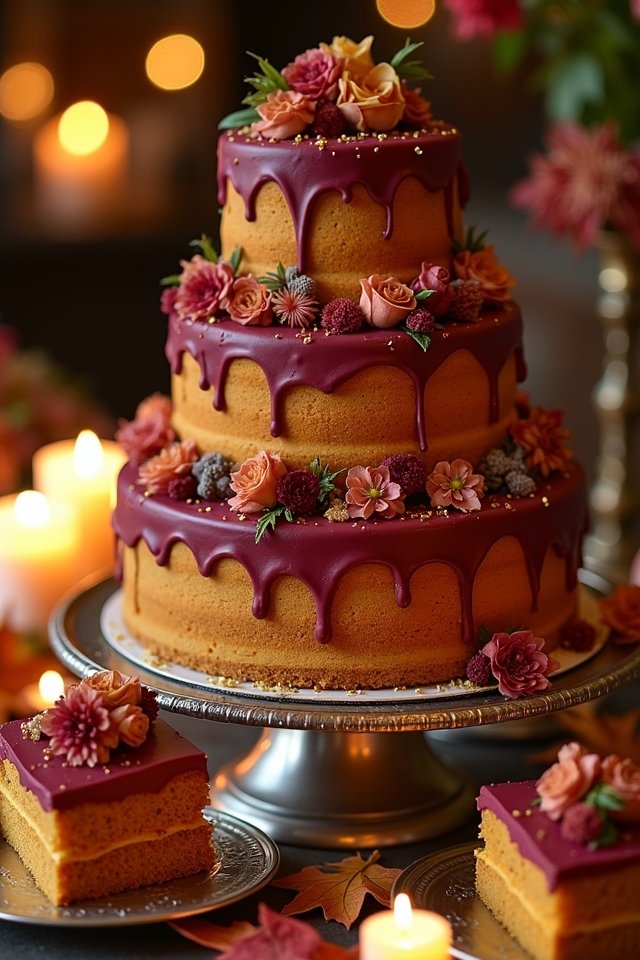 autumn inspired spiced pumpkin cake