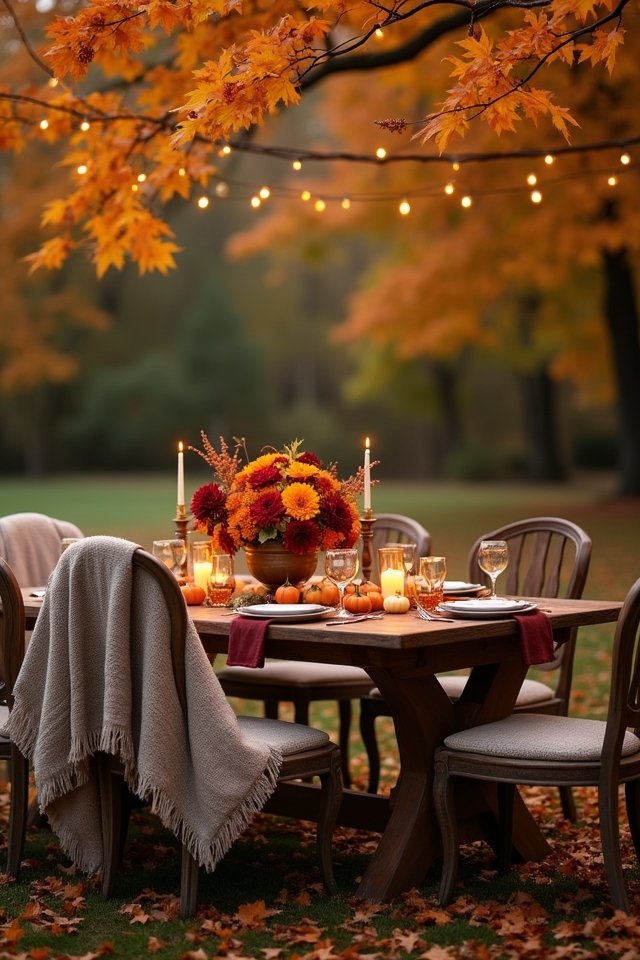 autumn romance wedding decor