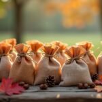 autumn themed wedding keepsakes