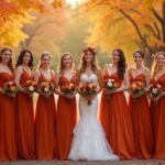 autumn wedding bridesmaids dresses