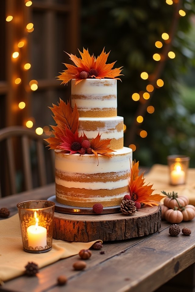 autumn wedding cake flavors