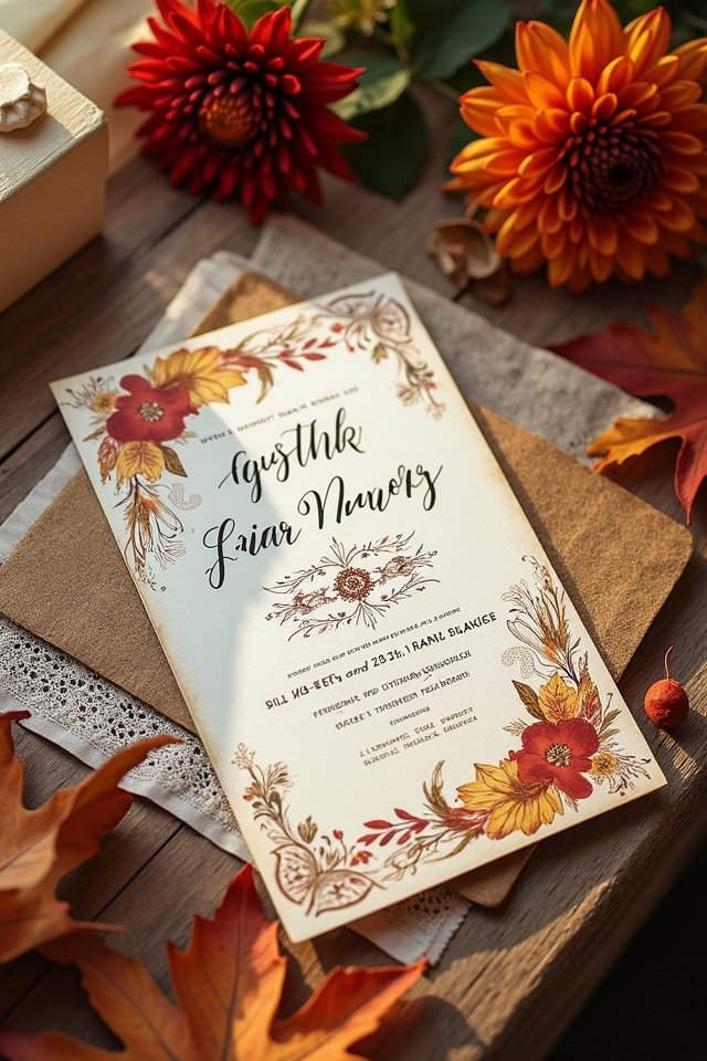 autumn wedding color inspiration