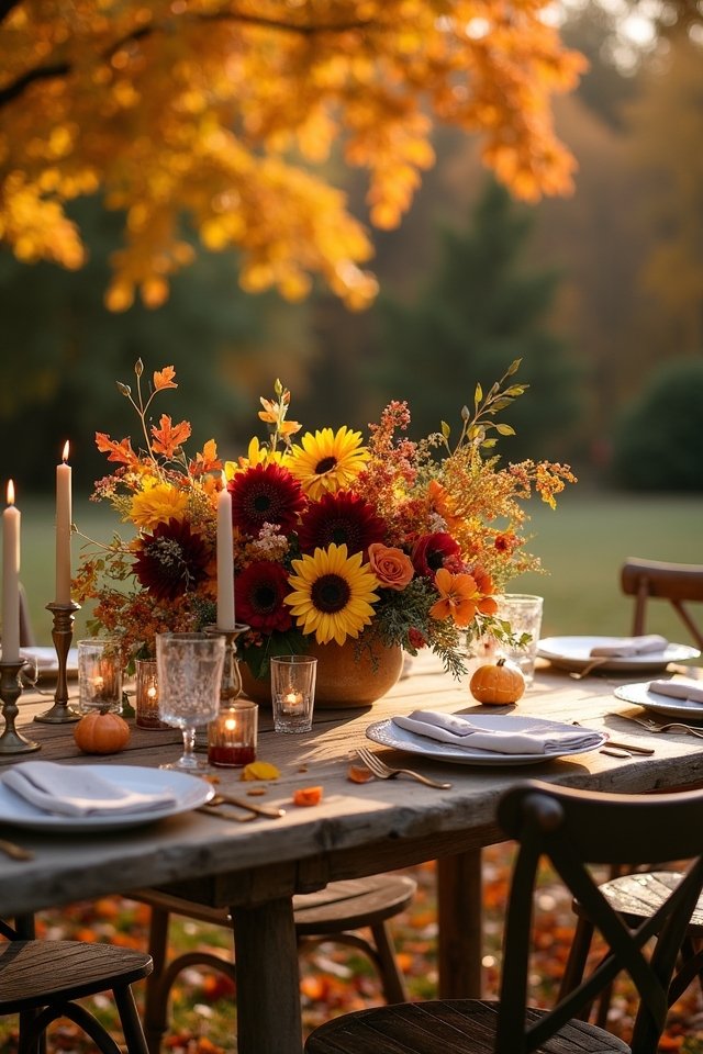 autumn wedding floral arrangements