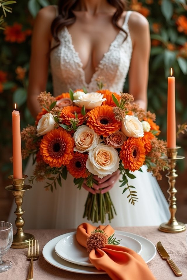autumn wedding pumpkin decor